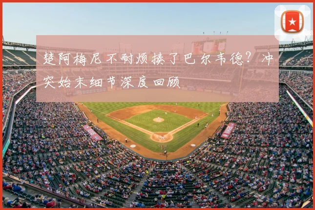 楚阿梅尼不耐烦揍了巴尔韦德？冲突始末细节深度回顾